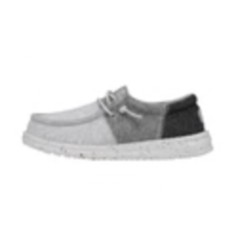 HEY DUDE Wally Youth Tri Varsity Grey Size 1 NWT